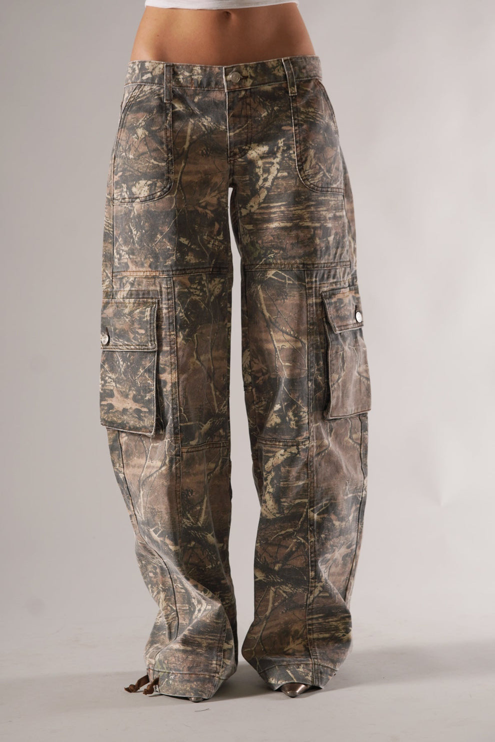 Pantalon cargo camouflage unisexe